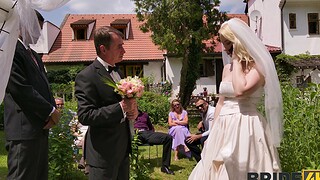 Blonde Vera Jarw having fun while being fucked during wedding